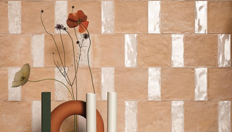 Forme | Emilceramica Feinsteinzeug Emil Forme Terrakotta,brick Detailansicht Bild Bianco Majolica Lux,rosato Fondo Bild Galerie | Emilceramica