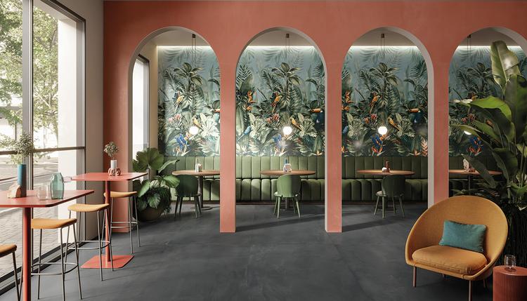 Pigmento | Emilceramica Feinsteinzeug Ergon Pigmento Beton,harz Restaurant Antracite ,amaranto Bild Galerie | Emilceramica