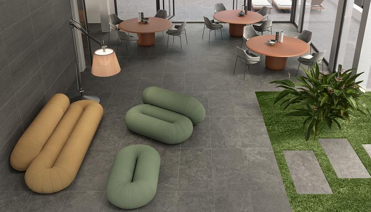 Portland Stone | Emilceramica Feinsteinzeug Ergon Portland Stone Stein Restaurant Anthracite Vein Cut,anthracite Cross Cut Bild Galerie | Emilceramica