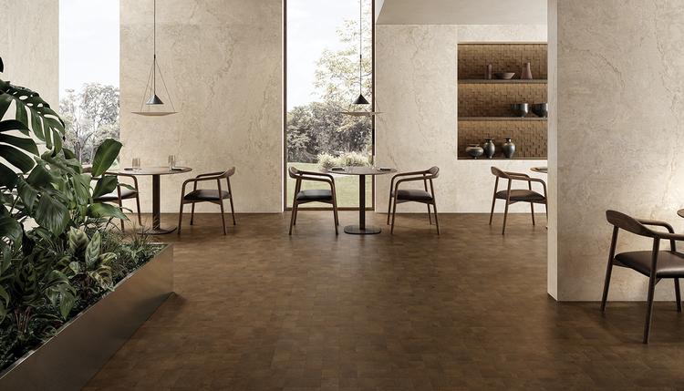 W-Circles | Emilceramica Feinsteinzeug Provenza W-circles Stein,holz,brick Restaurant Beige Variée,wenge' Fondo Bild Galerie | Emilceramica