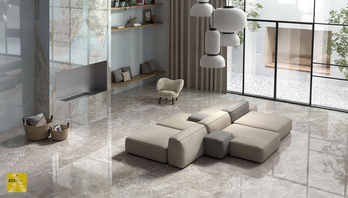 Feinsteinzeug Provenza Unique Marble Marmor Wohnzimmer Moon Grey Marmo,moon Grey Decoro Ambra,resin Resina Bild Galerie | Emilceramica Feinsteinzeug Provenza Unique Marble Marmor Wohnzimmer Moon Grey Marmo,moon Grey Decoro Ambra,resin Resina Bild Galerie | Emilceramica